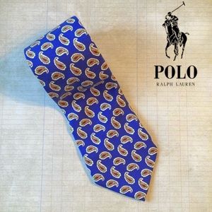Polo Purple Paisley Silk Tie
